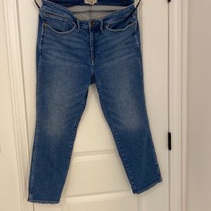 Size 16W Madewell Jeans , Curvy Stovepipe Fit, Straight Leg